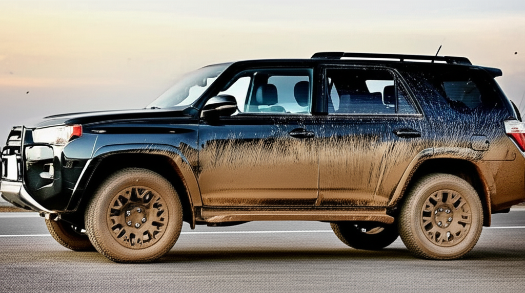 Auto vor der Aufbereitung